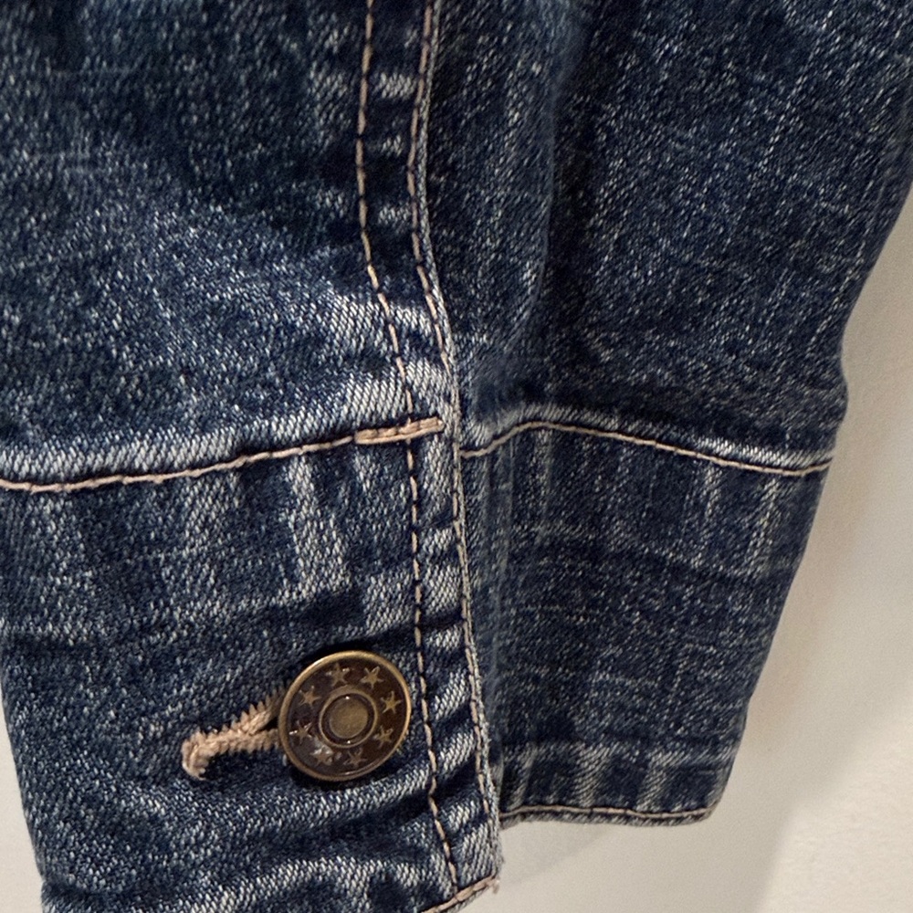 Live a Little Dark Blue Denim Jacket - Women - Picture 4 of 5